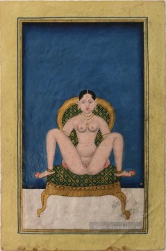 Asanas aus einem Kalpa Sutra oder Koka Shastra Manuskript 4 reizvoll Ölgemälde
